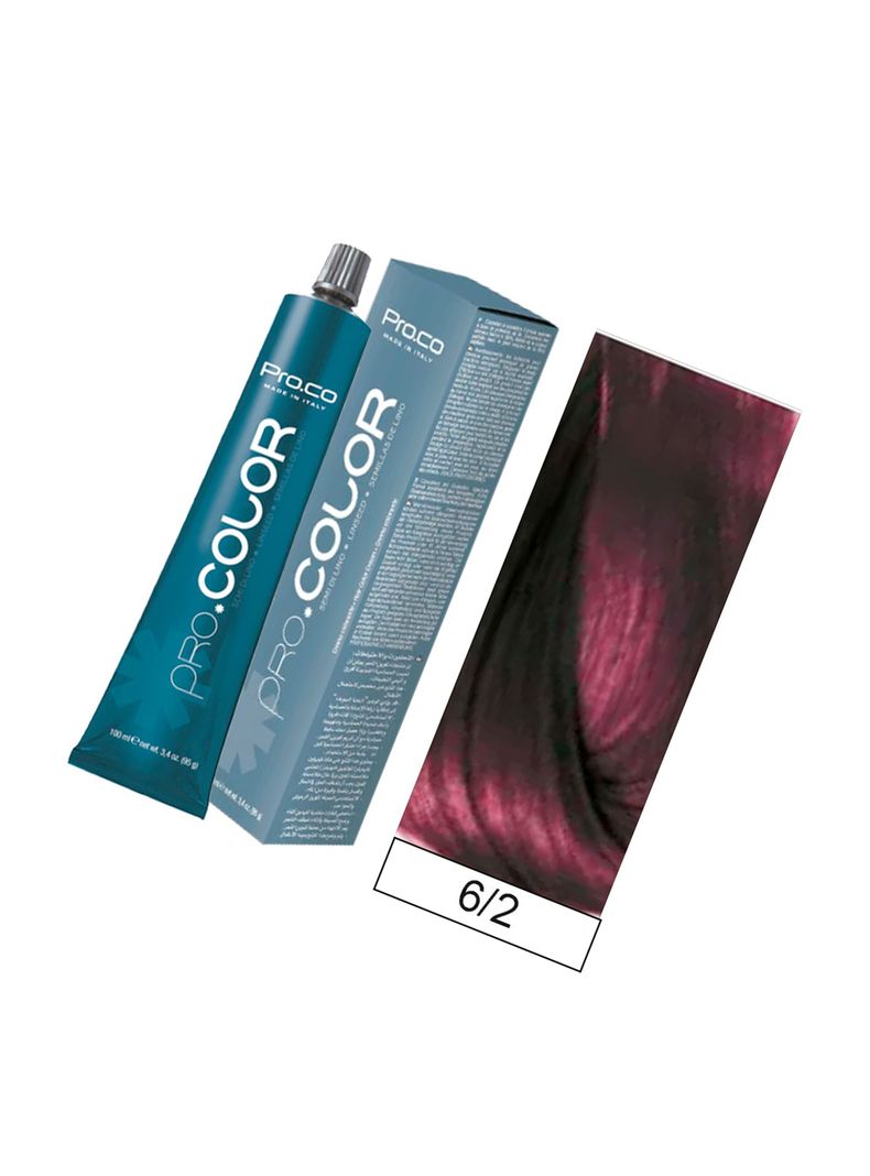 Tintura Permanente Pro.color BBcos  6/2 Rubio Oscuro Morado 100ml-1