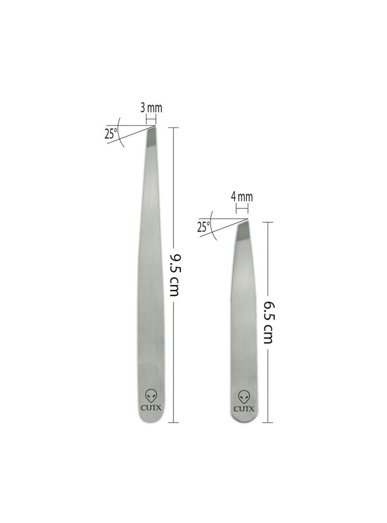 Set De Pinzas Para Cejas CUTX-2
