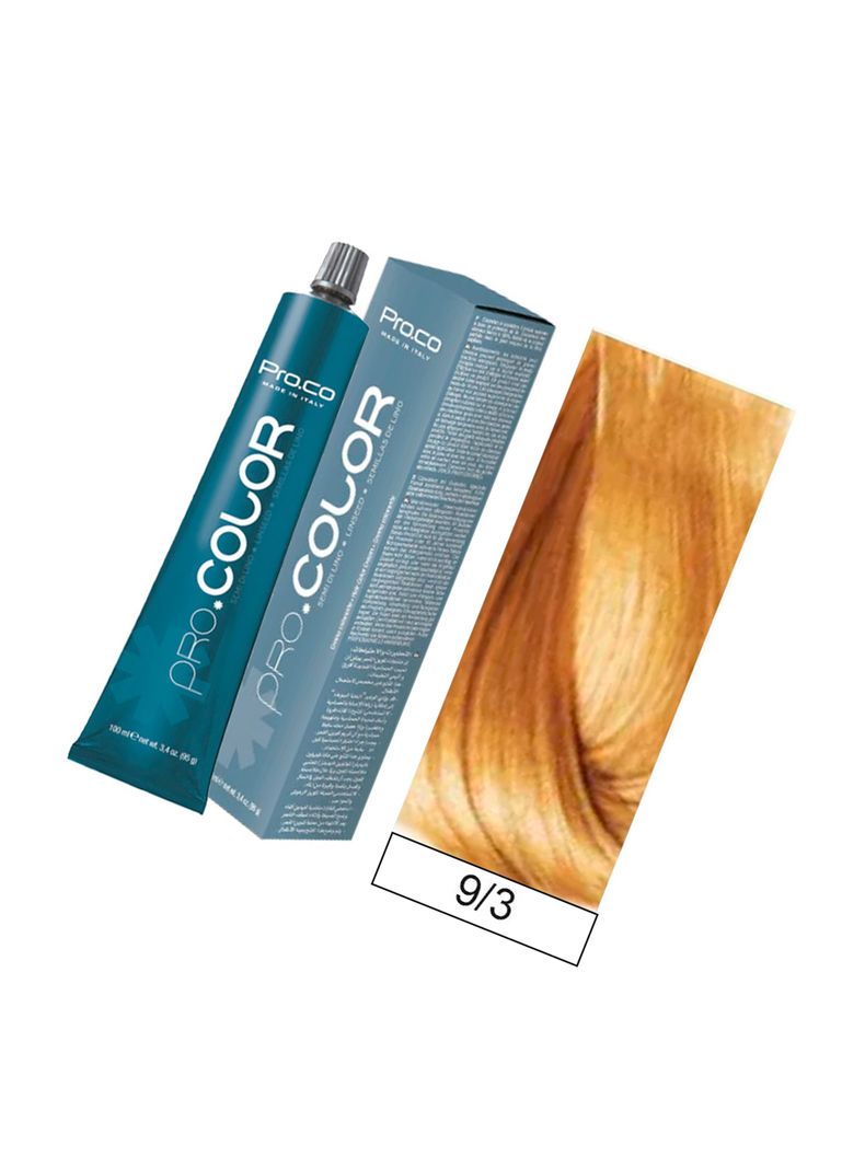 Tintura Permanente Pro.color BBcos  9/3 Rubio Clarisimo Dorado 100ml-1