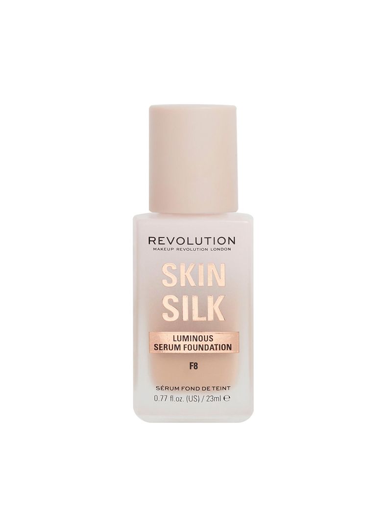 Base de maquillaje Skin Silk Serum de Makeup Revolution 23ml - F8 MEDIO A BRONCEADO-0