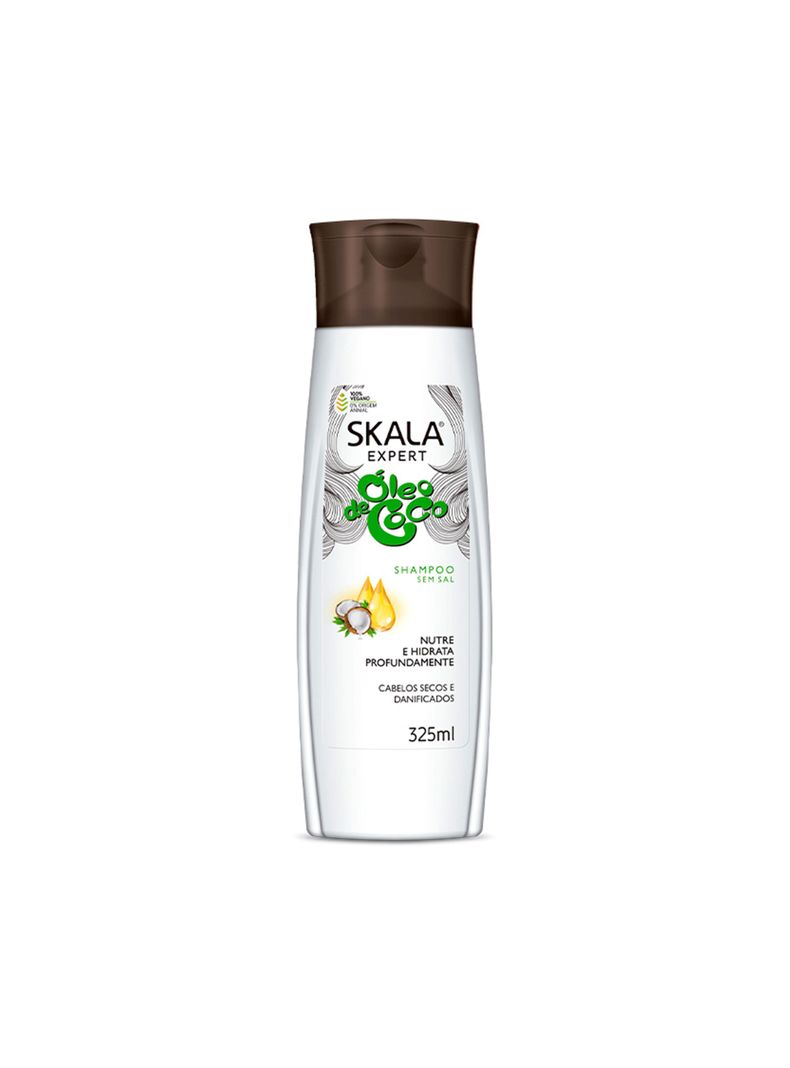 Shampoo Óleo De Coco Cabello Seco Sin Sal Skala 325 Ml-0