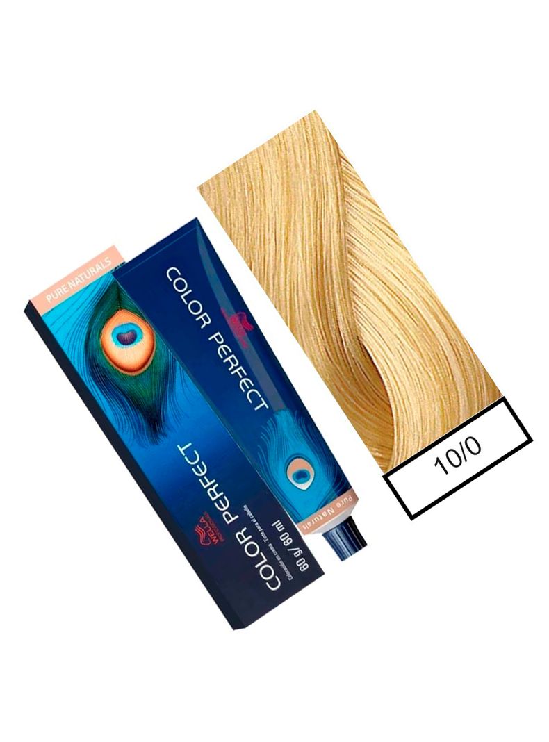 WELLA-tintura permanente color perfect 10/0 rubio ultra claro 60gr + oxidante 20vol 60ml-1