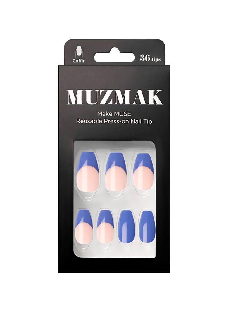 MUZMAK - Uñas Press On Very Peri Coffin 36 U.-0