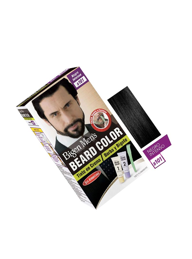 Tinte Permanente en Crema Sin Amoníaco Barba y Bigote Negro Intenso Bigen 20gr-1