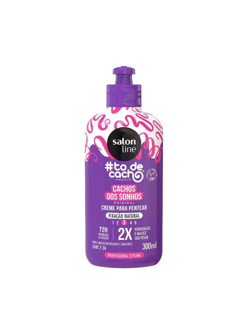 Crema De Peinar Cachos Dos Sonhos Tode Cacho 300ml-0