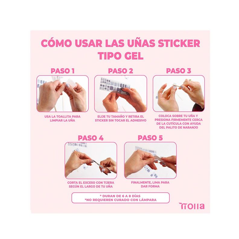 Uñas Sticker Efecto Gel Tiolla Marine-2