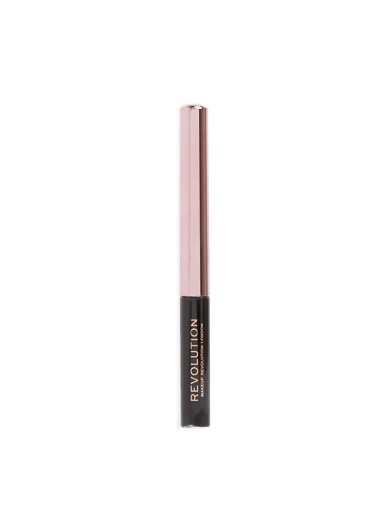 Delineador líquido Super Flick de Makeup Revolution 2.4ml - BLACK (NEGRO)-0