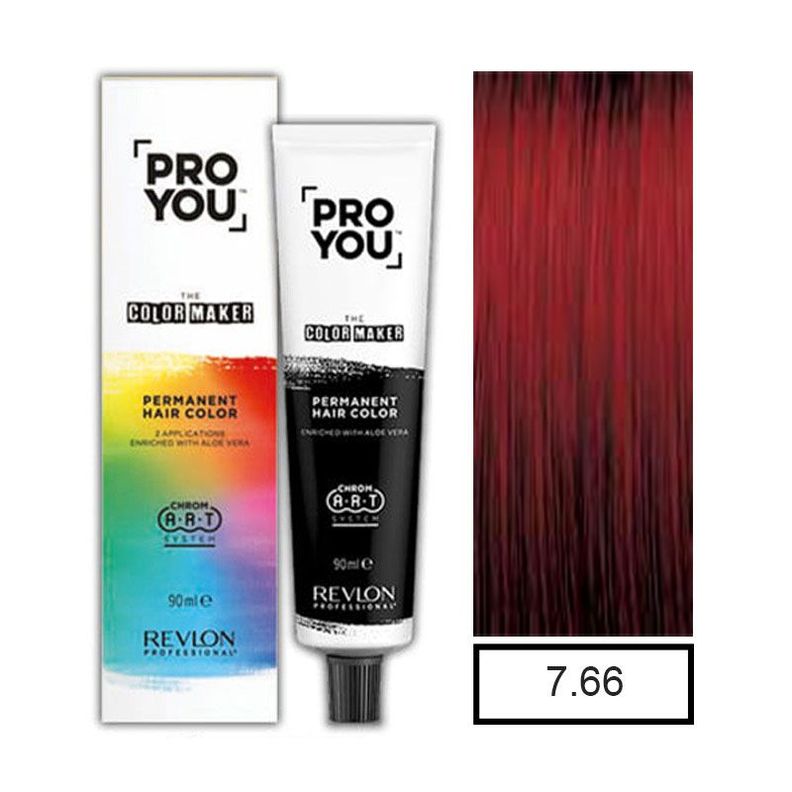 Tintura 7.66 Pro You Rubio Medio Rojo Intenso 90ml