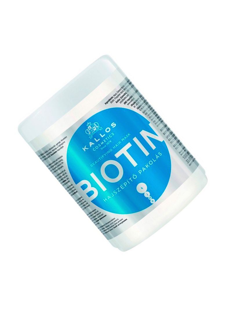 KALLOS - Máscara Biotin para cabellos debiles y delgados 1000ml-1