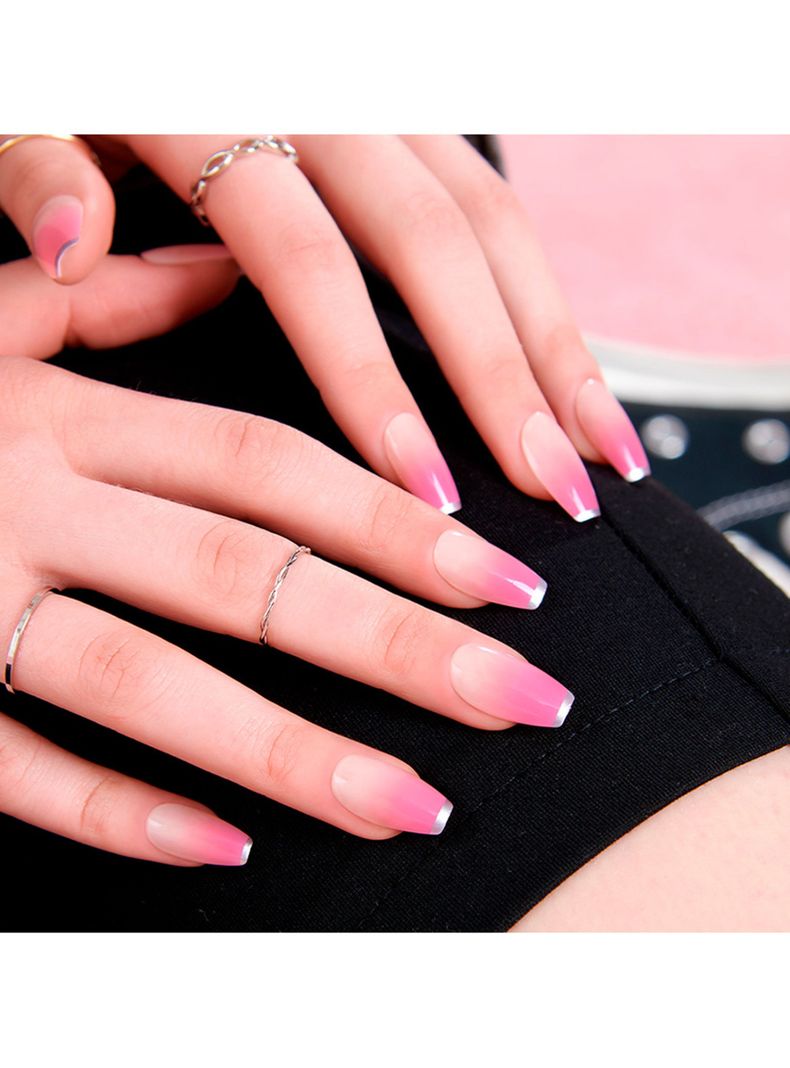 MUZMAK - Uñas Press On Bare Pink Coffin 36 U.-2