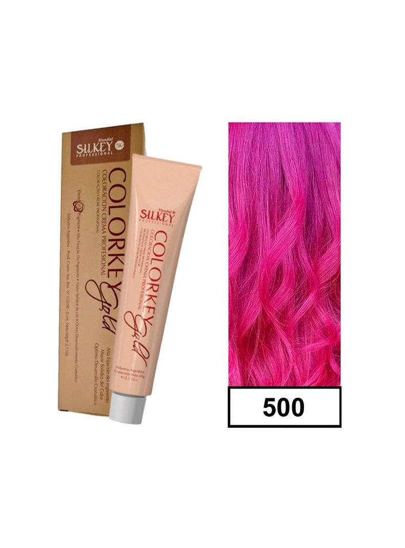 COLORKEY GOLD - Tintura Permanente Efecto 3D Pigment 60gr  - 500 Fucsia-0