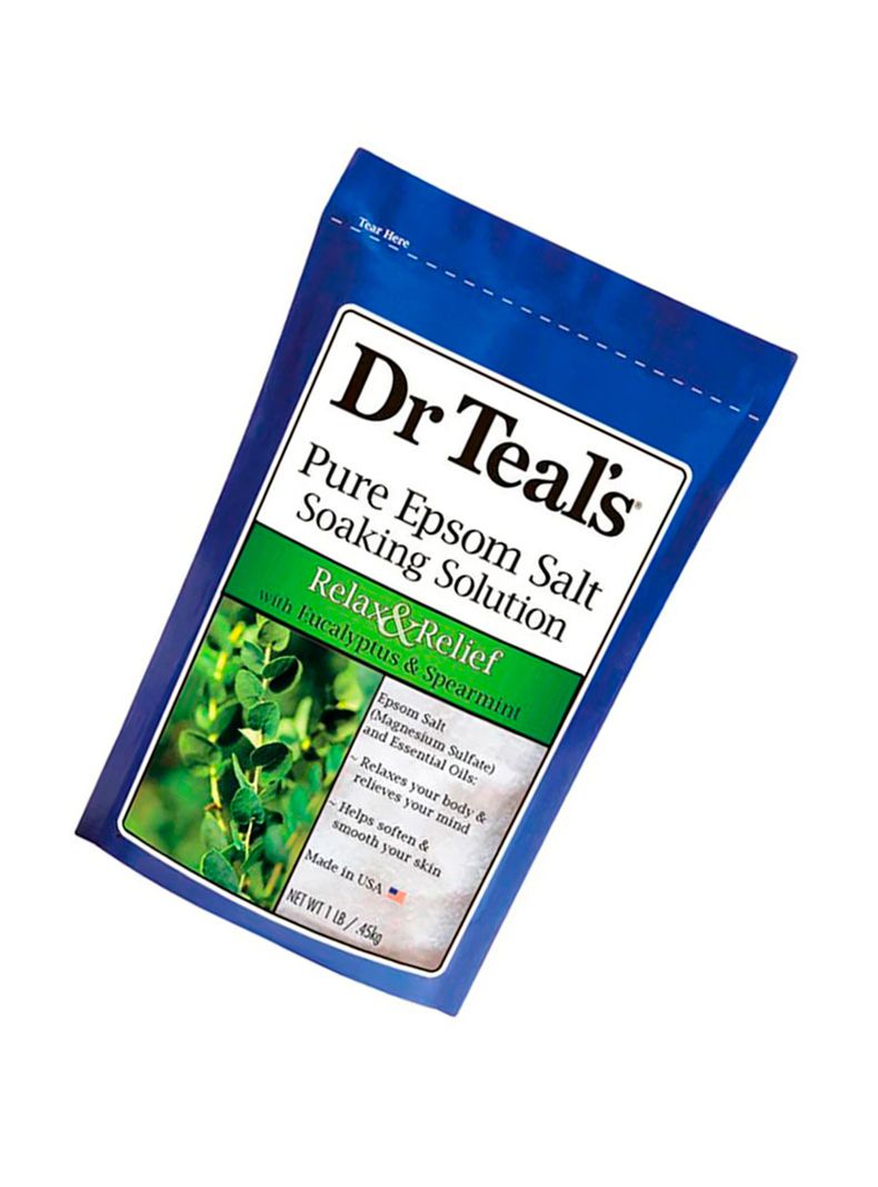 Sal Pura De Epsom Dr Teals Con Eucalipto Y Hierbabuena 1 Lb-1
