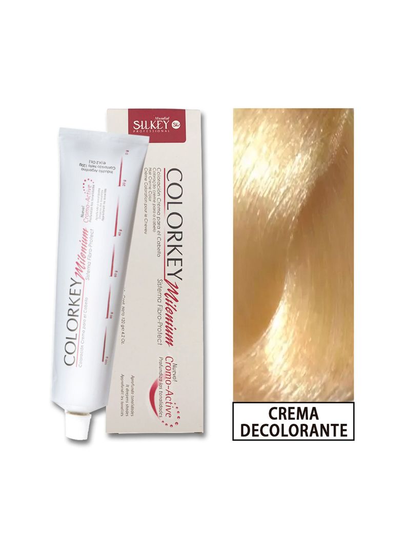 COLORKEY MILENIUM - Tintura Permanente en crema Silkey 120GR  - crema decolorante-0