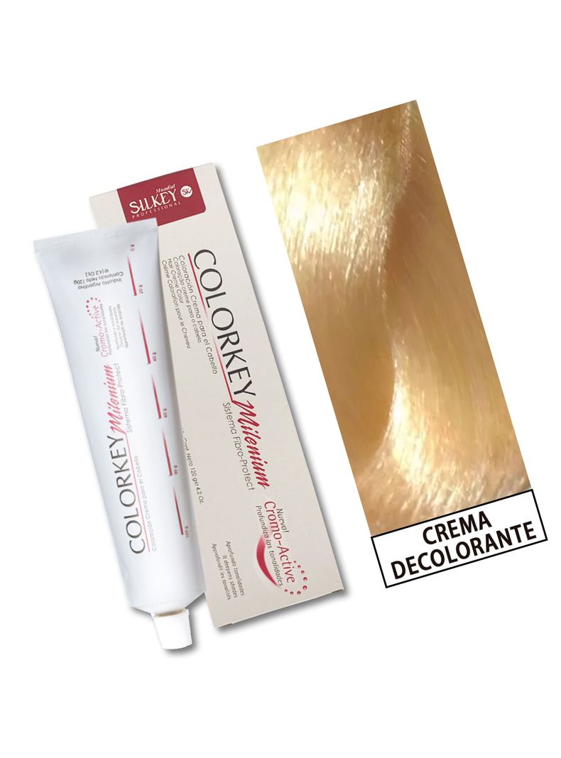 COLORKEY MILENIUM - Tintura Permanente en crema Silkey 120GR  - crema decolorante-1