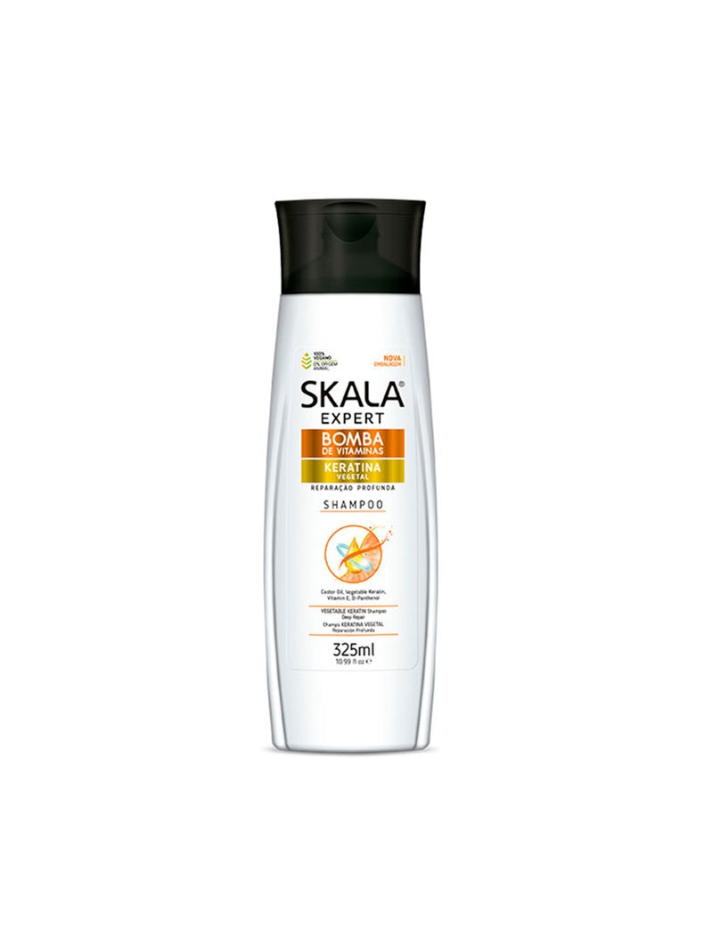 Shampoo Bomba De Vitamina Keratina Sin Sal Skala 325Ml-0