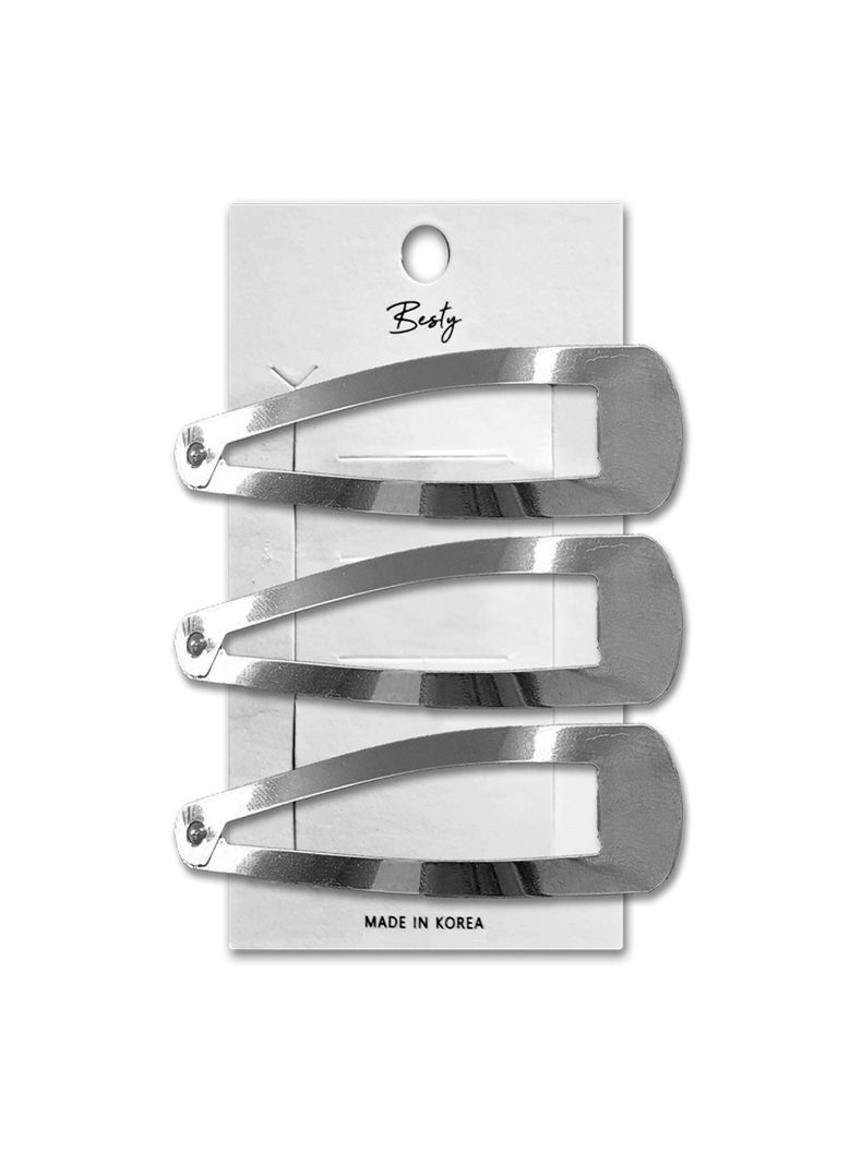 Set Clip Ovalado Besty Plateado 3U Plateado
