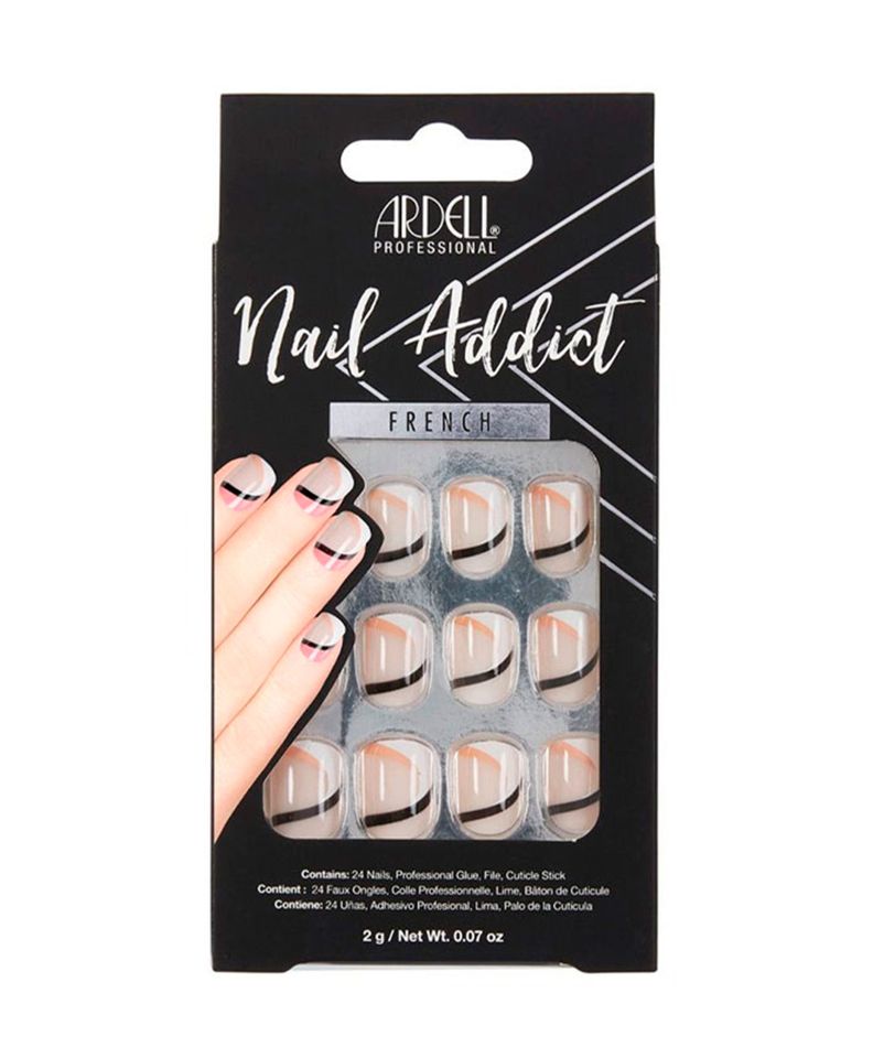 Uñas Postizas Ardell  Francesas Geometricas-0
