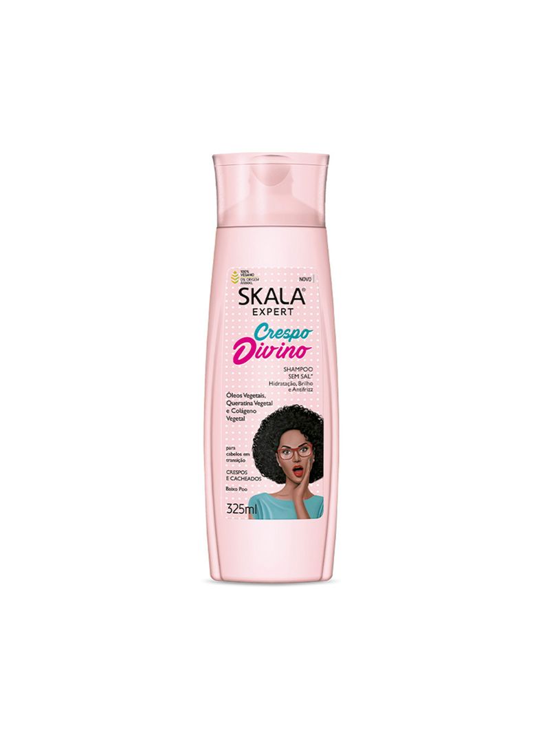 Shampoo Crespo Divino Hidratante Sin Sal Skala 325 Ml-0