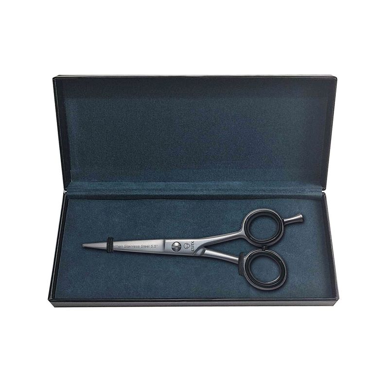 Tijera CUTX Filo Navaja 5,5" color Gris mate INCLUYE ESTUCHE-1