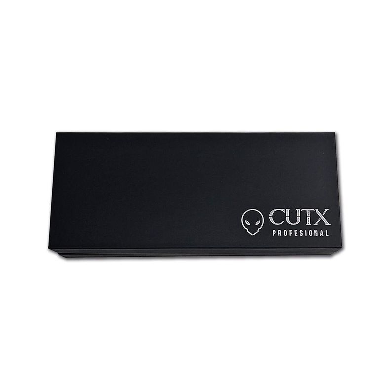 Tijera CUTX Filo Navaja 5,5" color Gris mate INCLUYE ESTUCHE-2