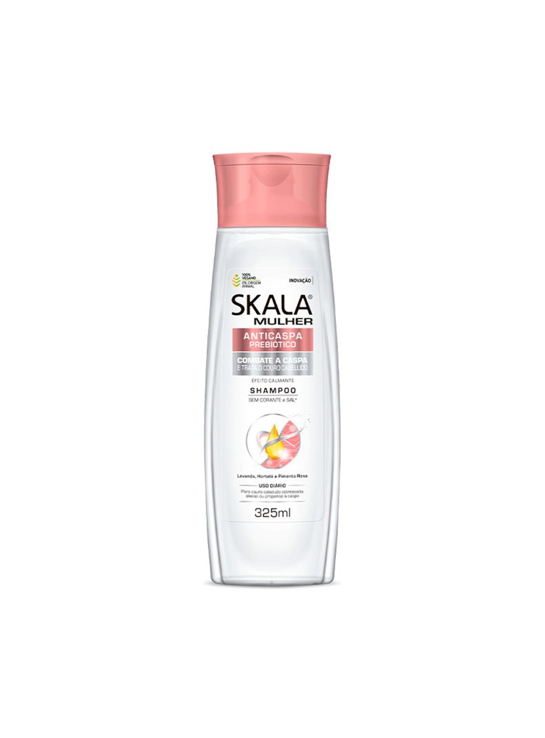 Shampoo Cabello Graso Combate La Caspa Skala 325 Ml-0