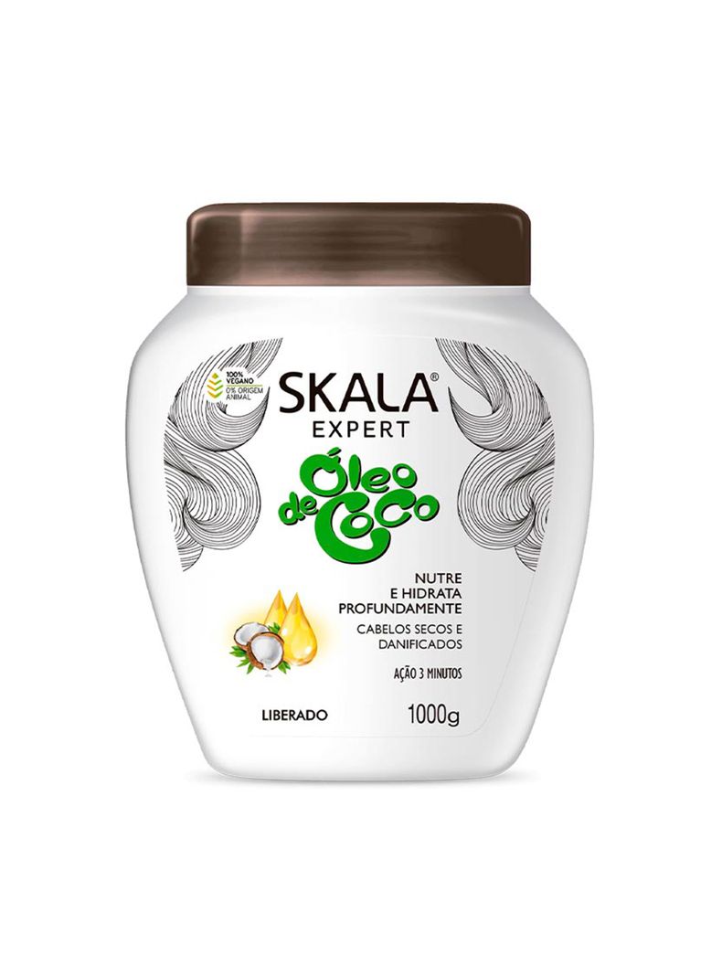 Máscara Hidratante Óleo De Coco Skala 1000 G-0