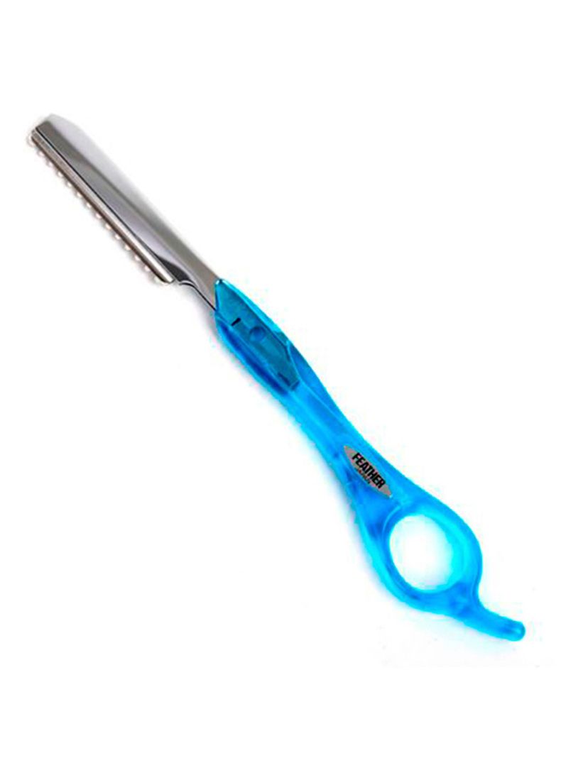 Navaja Profesional Aqua Azul Feather-0