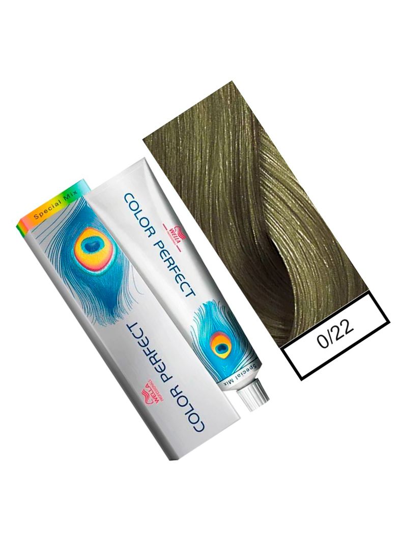 WELLA-tintura permanente color perfect special mix 0/22 mate 60gr + oxidante 20vol 60ml-1