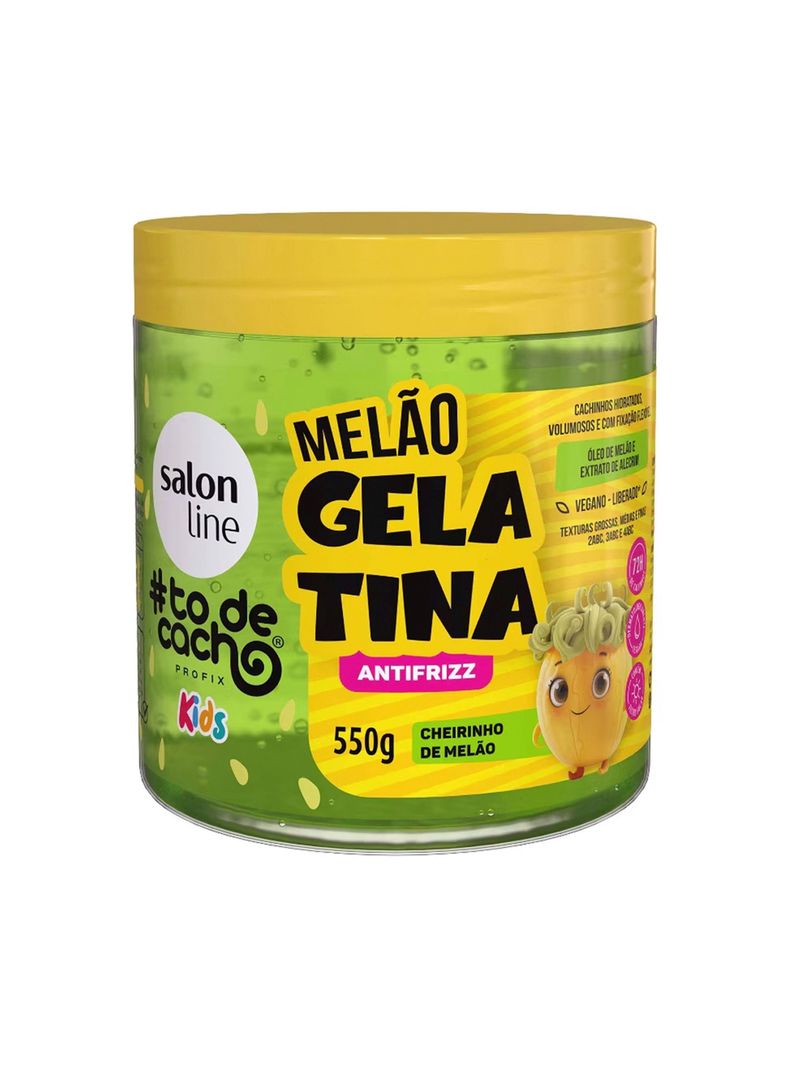 Gelatina Antifrizz Kids Melon Salon Line 550 Gr-0