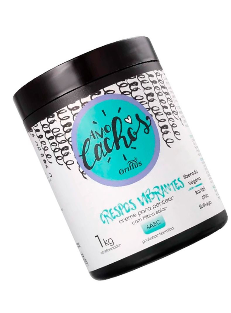 Crema Para Peinar Cabello Con Crespos 4abc Griffus 1kg-1
