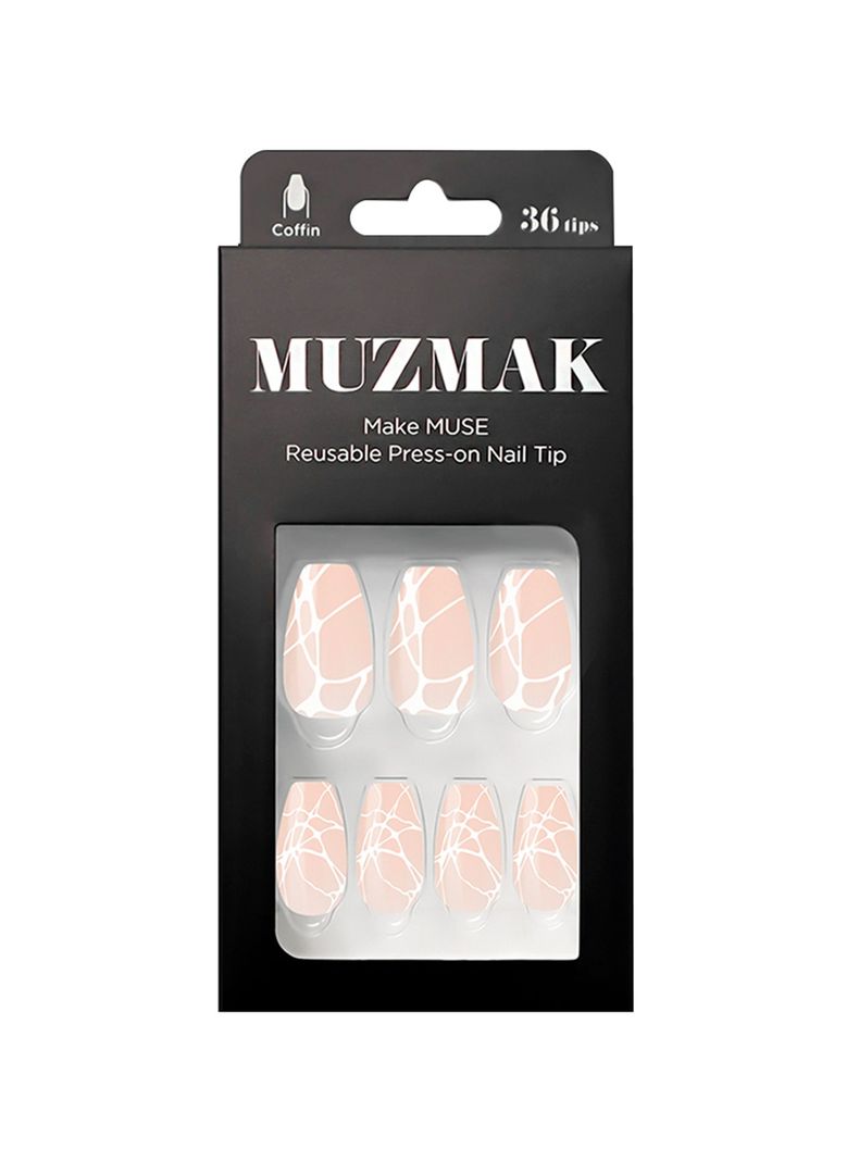 MUZMAK - Uñas Press On Objet Coffin 36 U.-0