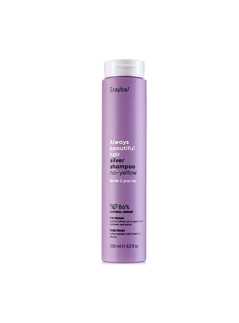 ERAYBA - Shampoo Silver Tonalizador para rubios 250ml-0