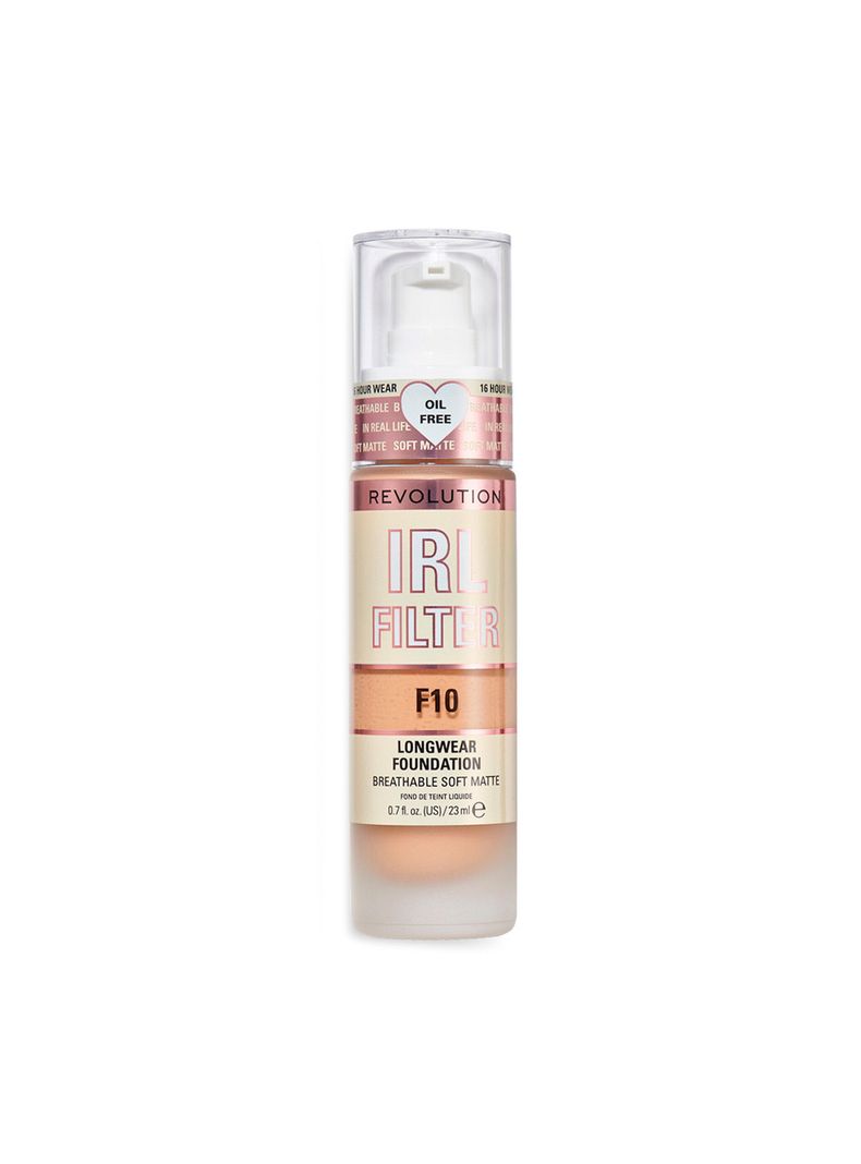 Base de maquillaje Matte IRL Filter larga duracion Revolution 23ml - F10