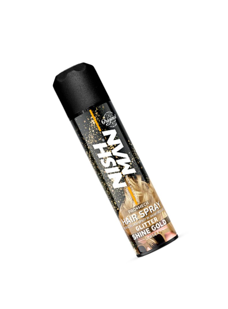 Nishman - Spray Gold Glitter Para Cabello Y Cuerpo 150ml-1