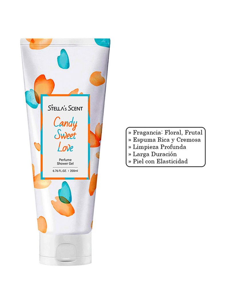 GEL DUCHA CORPORAL CANDY SWEET LOVE 200ML STELLAS SCENT-2