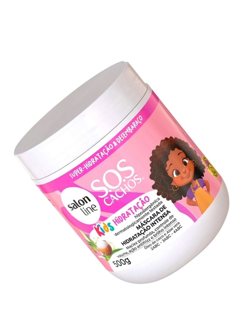 Máscara para Rizos Oleo de Coco y Aloe Vera Salon Line Kids 500gr-1
