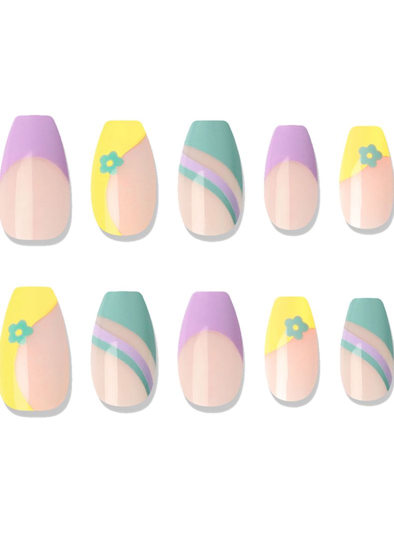 MUZMAK - Uñas Press On 2022 Unique Flower Coffin 36 U.-1