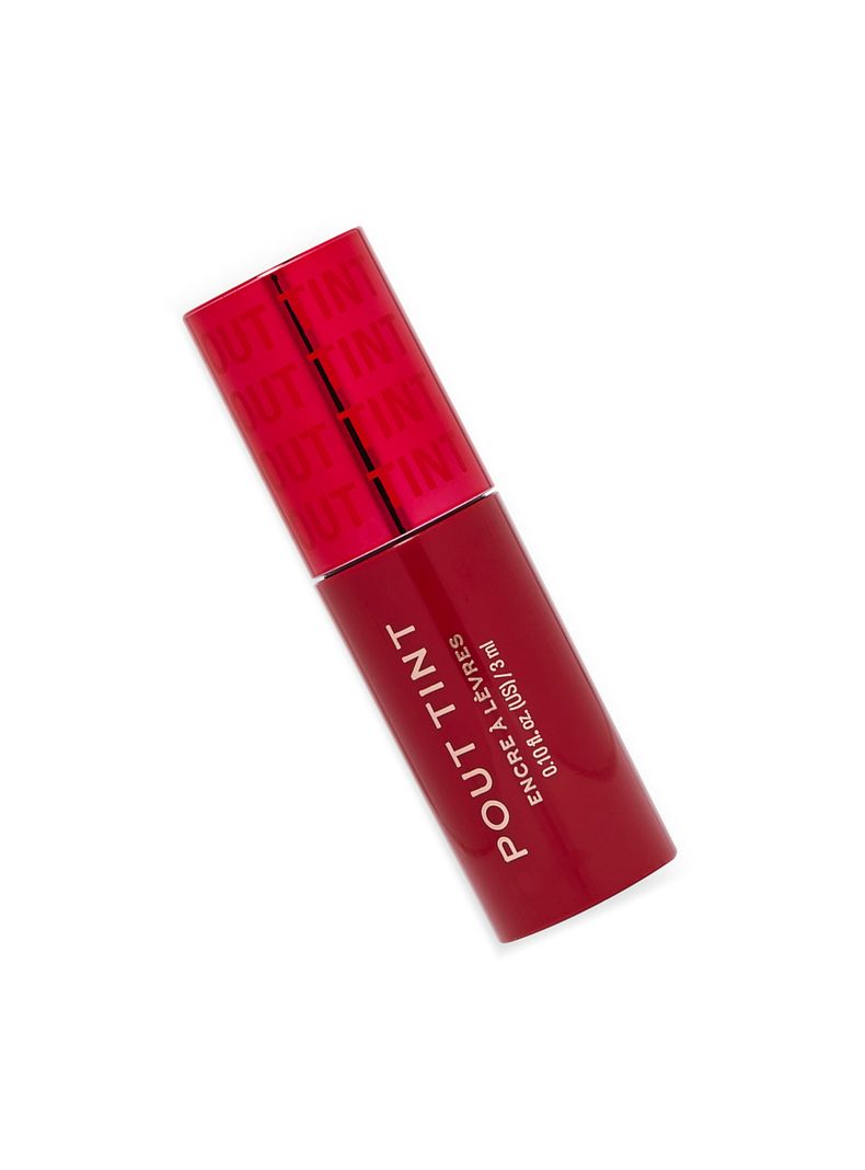 Labial Líquido Pout Tint para labios y mejillas de Makeup Revolution 3ml - SIZZLIN RED-1