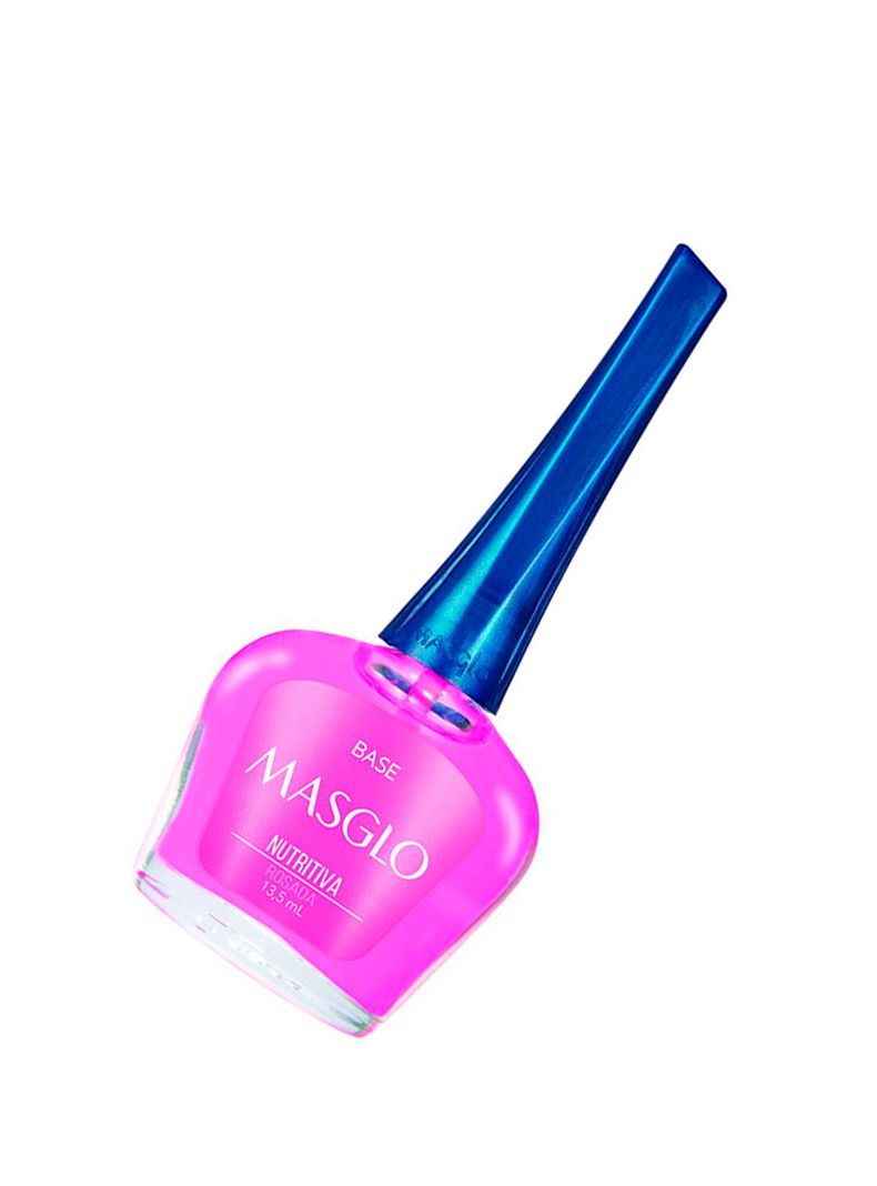 Base Coat Esmalte Rosada Nutritiva Masglo 13,5 ml-0