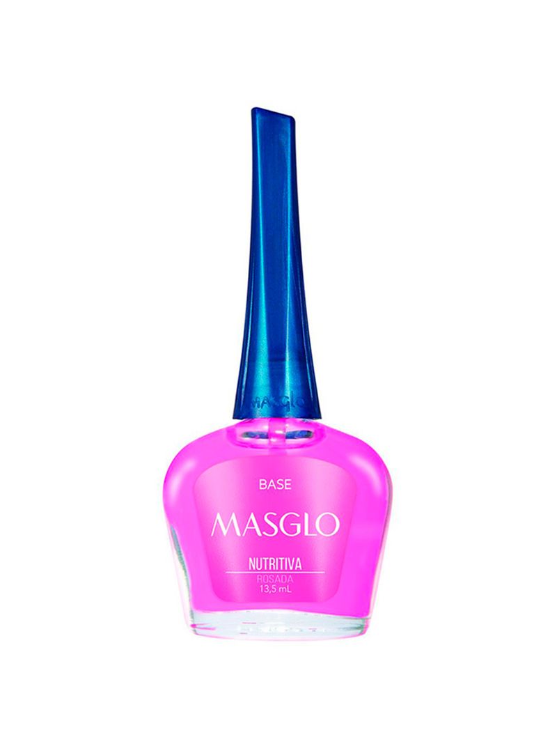 Base Coat Esmalte Rosada Nutritiva Masglo 13,5 ml-1