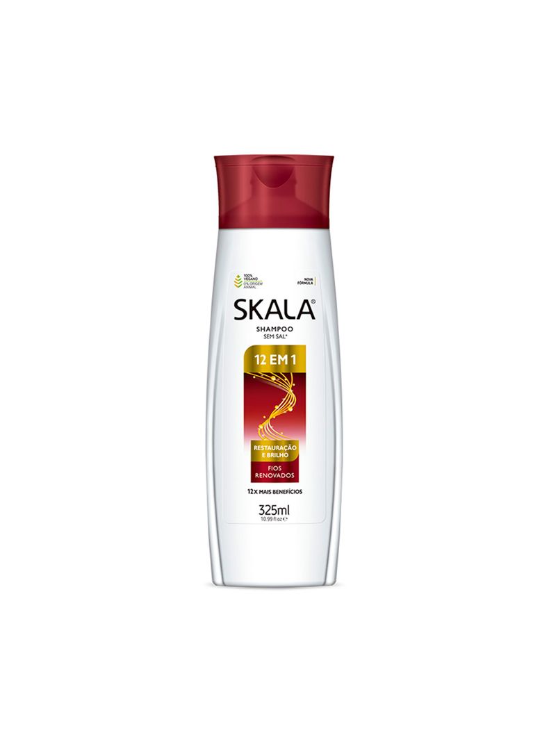 Shampoo Cabello Restauracion 12 En 1 Sin Sal Skala 325 Ml