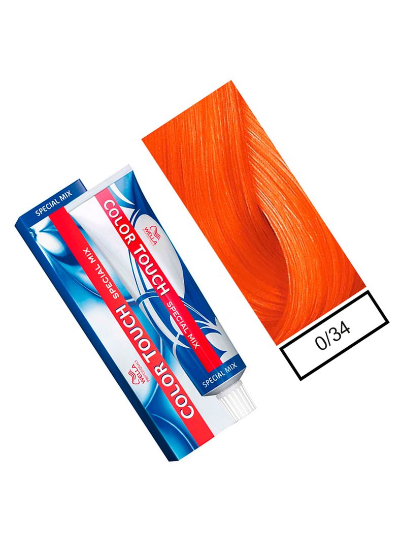 WELLA-tintura semipermanente color touch special mix 0/34 60gr + Peróxido en crema de 1,9%-1