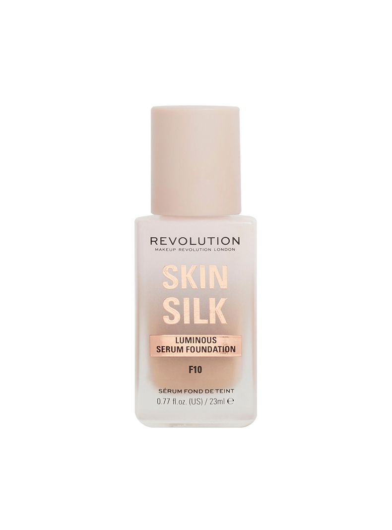 Base de maquillaje Skin Silk Serum de Makeup Revolution 23ml - F10 MEDIO A BRONCEADO-0