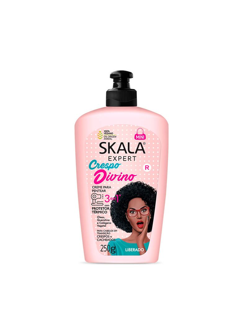 Crema Peinar Rizos 3 En 1 Protección Térmica Skala 250 G-0