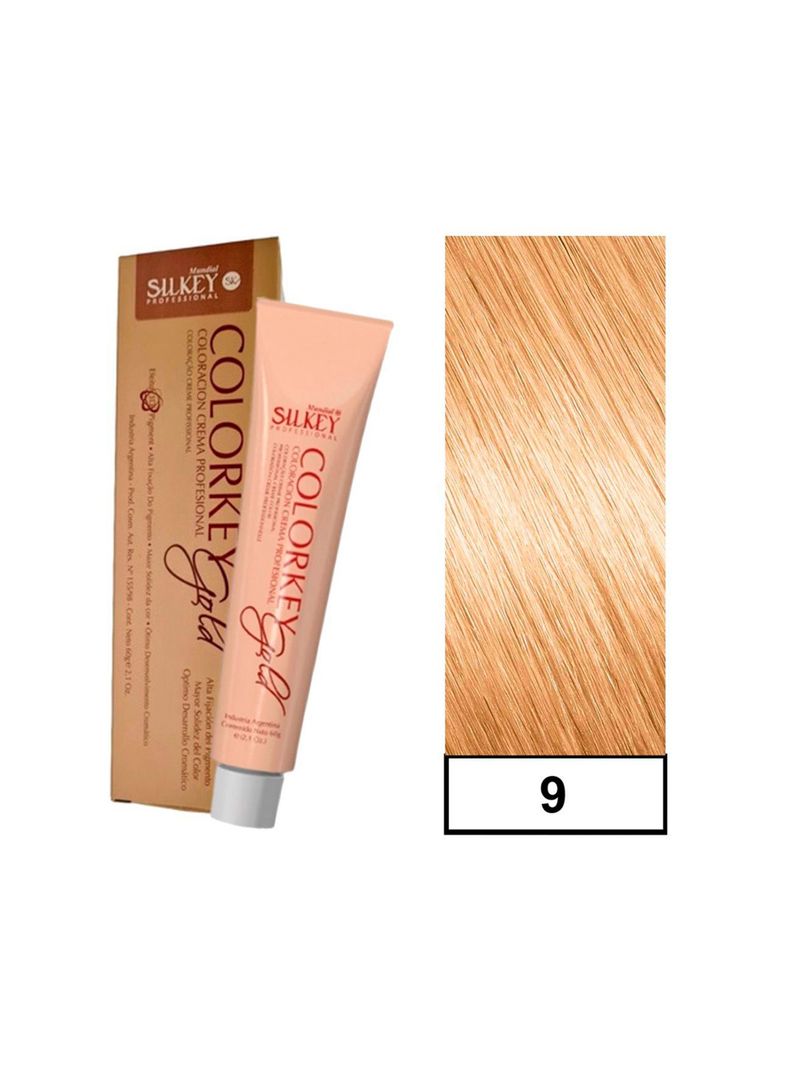 COLORKEY GOLD - Tintura Permanente Efecto 3D Pigment 60gr  - 9 Rubio Extra Claro Natural-0