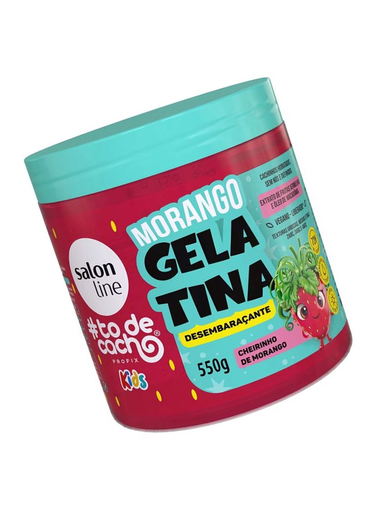 Gelatina Desenredante Kids Fresa Salon Line 550 Gr-1