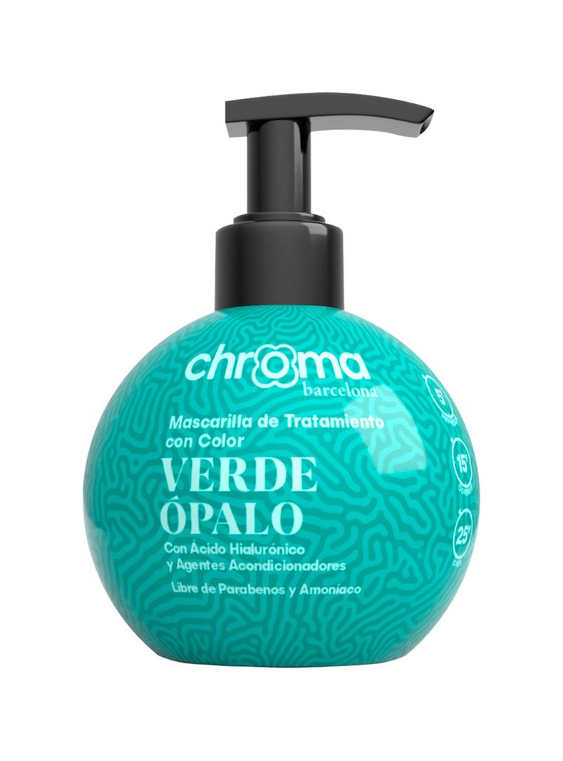Chroma Barcelona Matizador Semi Permamente Verde Opalo 250 Ml-0