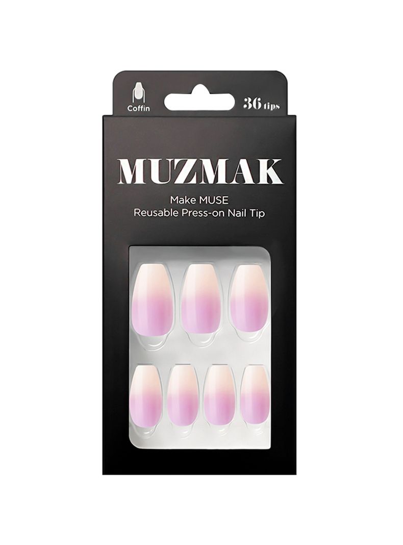 MUZMAK - Uñas Press On Downy Coffin 36 U.-0