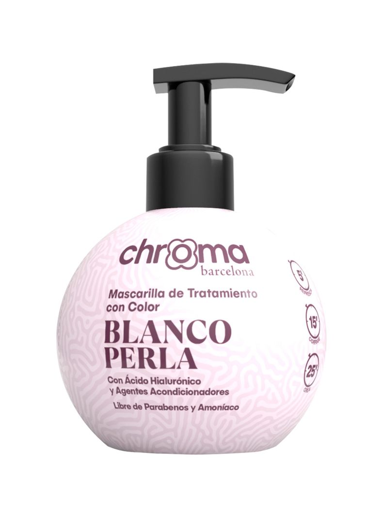 Chroma Barcelona Matizador Semi Permamente Blanco Perla 250 Ml-0