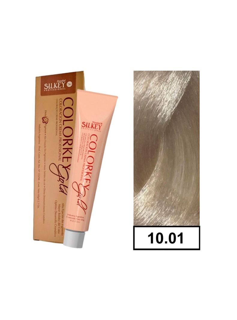 COLORKEY GOLD - Tintura Permanente Efecto 3D Pigment 60gr  - 1001 Platino Extra Aclarante-0